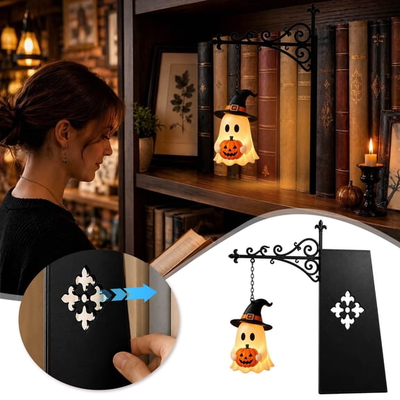 Library Lantern,Decorative Bookshelf Lighting,Antique Led Books Nook Ghost Lamp Ornament for Study Reading Corner Home Library,Unique Gift for Book Lovers