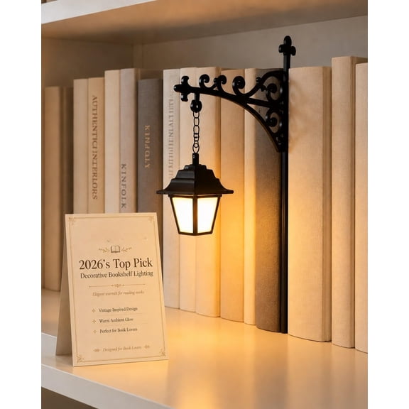 Library Lantern-Decorative Bookshelf Lighting, Magic Reading Book Shelf Light LED
