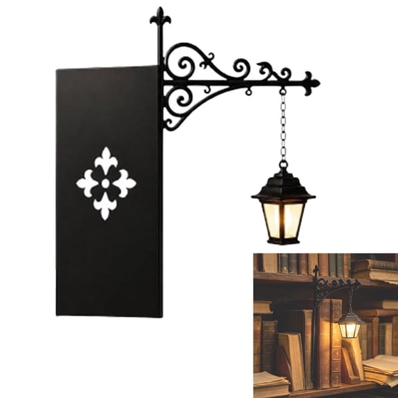 Library Lantern-Decorative Bookshelf Lighting - Reading Bookshelf Lamp - Vintage Fantasy Book Nook Lamp Ornament - Reading Book Shelf Lights for Bookworms Gift