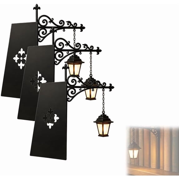 Library Lantern Decorative Bookshelf Lighting, Vintage Fantasy Book Nook Lamp, Magic Reading Light for Bookworms, Portable Shelf Decor, Enchanting Gift for Literary Lovers (#02,3PCS)