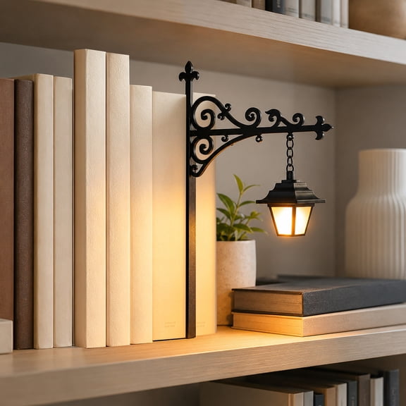 Library Lantern-Decorative Bookshelf Lighting, Vintage Fantasy Design, Book Nook Lighting, Portable Shelf Decor, Magic Reading Light, Decorative