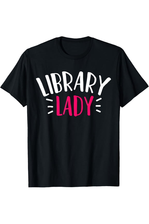 T-Shirt Library LibrarianMen and women, Black T-shirt, size: Extra large