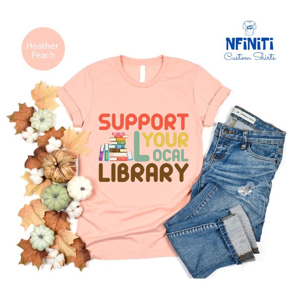 Library Lover T-Shirt, Bookworm BookNerd Shirt All Size S-5Xl