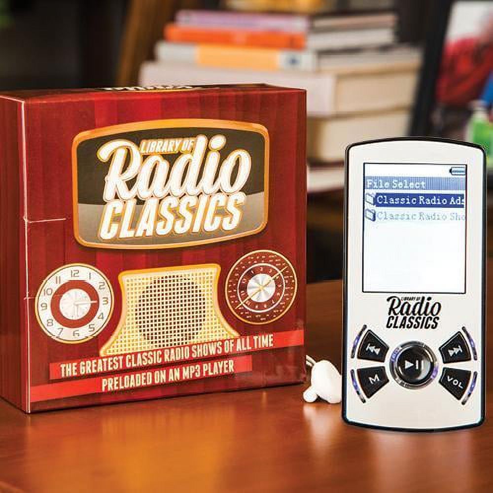Library Of Radio Classics MP3 Player with Classic Radio Shows and Vintage Ads - 8GB - image 1 of 2