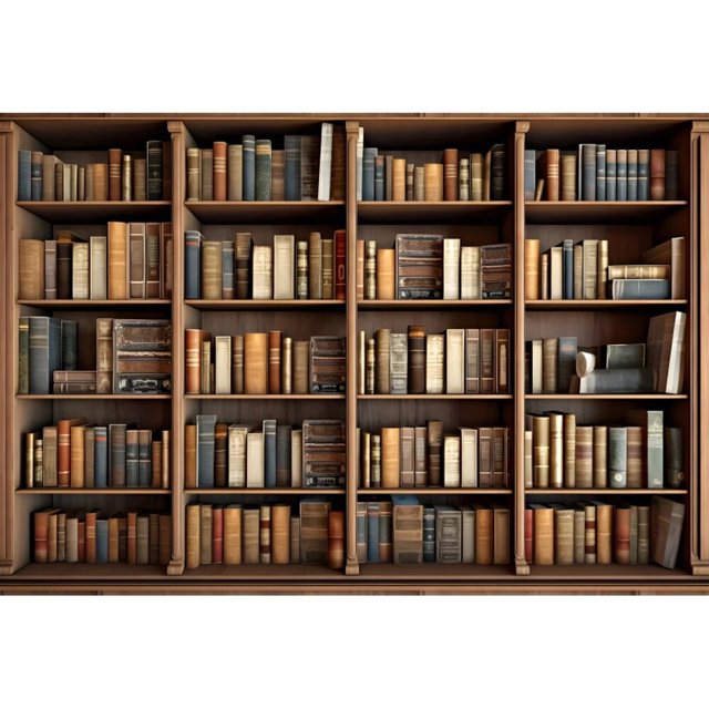 Library Office Bookshelf Photography Backdrop Go to School Bookcase