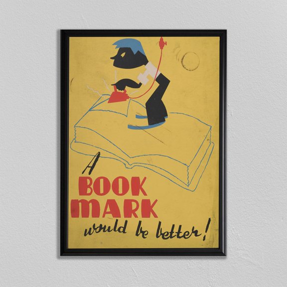 Library Reading Poster Wall Art Print
