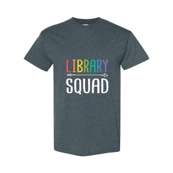 Library Squad A Funny Librarian Appreciation And Book Lover Gift Unisex T-Shirt, up to size 5XL