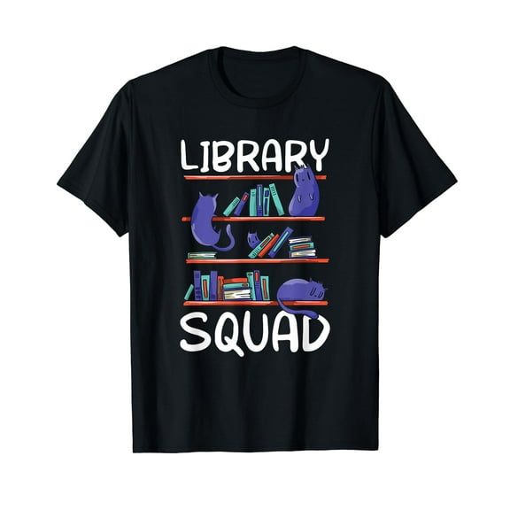 Library Squad Lover Librarian Books Sayings T-Shirt