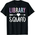 thumbnail image 1 of Library Squad Women Funny Librarian Library Bookworm Rainbow T-Shirt, 1 of 4