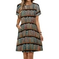 thumbnail image 1 of Library Women's Dress Short Sleeve Summer Sundress Summer Women Clothes, 1 of 7