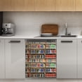 thumbnail image 1 of Library bookshelf Dishwasher Magnet Cover Decorative Sticker for Home Cabinet Kitchen 23" x26", 1 of 5