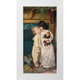 thumbnail image 1 of Library of Congress 9x14 White Modern Wood Framed Museum Art Print Titled - Under the Mistletoe, 1 of 4
