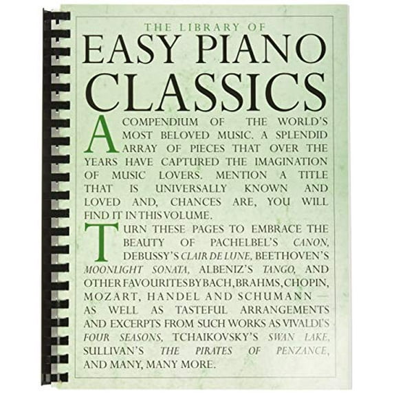 Pre-Owned The Library of Easy Piano Classics, 9780825612848, 0825612845, Paperback, 1 edition