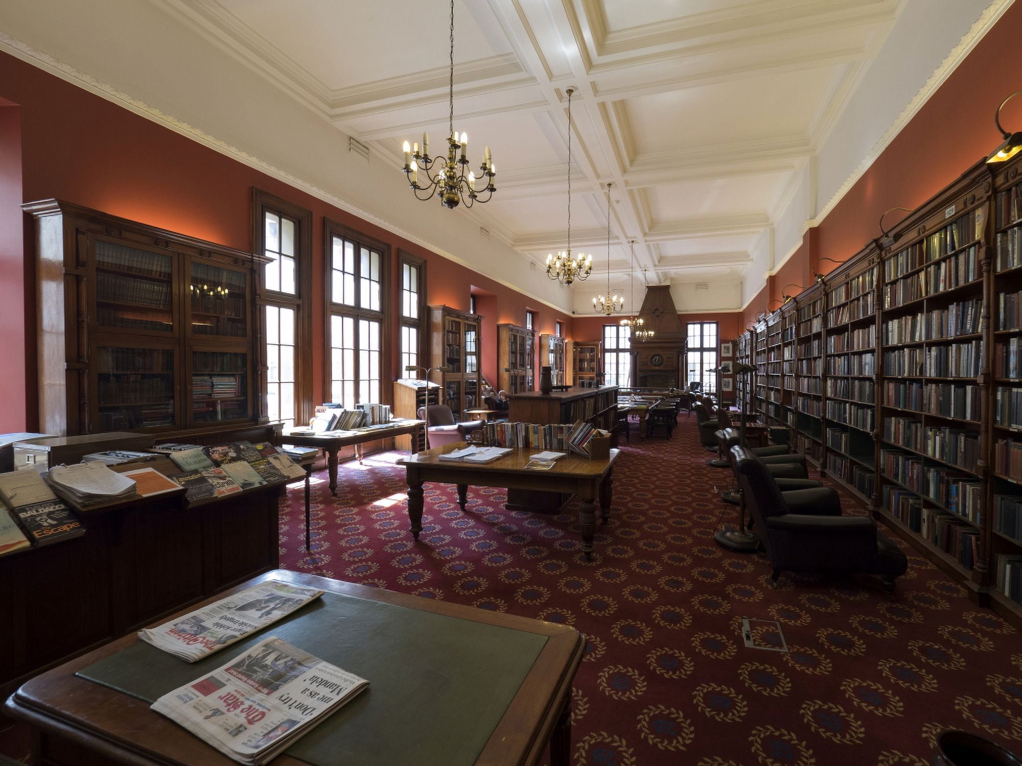 Library of the Rand Club Loveday Street Johannesburg Gauteng Province South Africa Canvas Art - Panoramic Images (12 x 16)