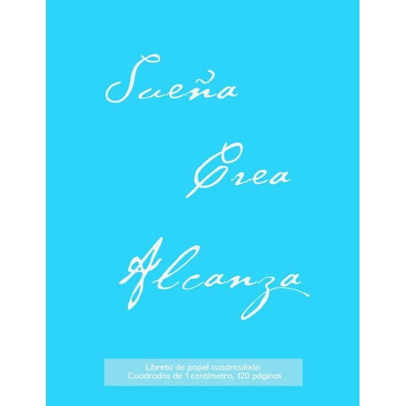 Libreta de papel cuadriculado, cuadrados de 1 centmetro, 120 pginas: Libreta 21,59 x 27,94 cm, perfecta para la asignatura de matemticas en la escuela, con cubierta en azul claro, papel cuadriculad