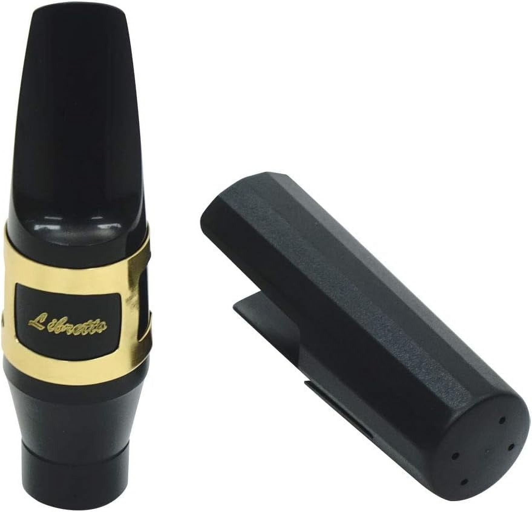 Libretto Baritone Saxophone Mouthpiece Kit, Giftable Standard Set: Durable ABS Plastic 4C Mouthpiece