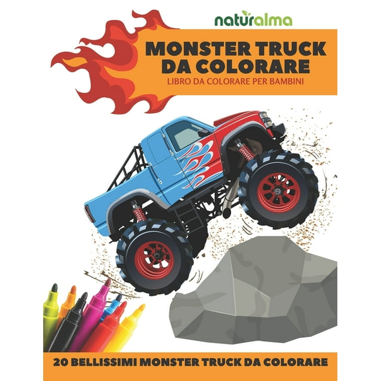 Libri Da Colorare Per Bambini Di 4 - 8 Anni: Naturalma - Monster