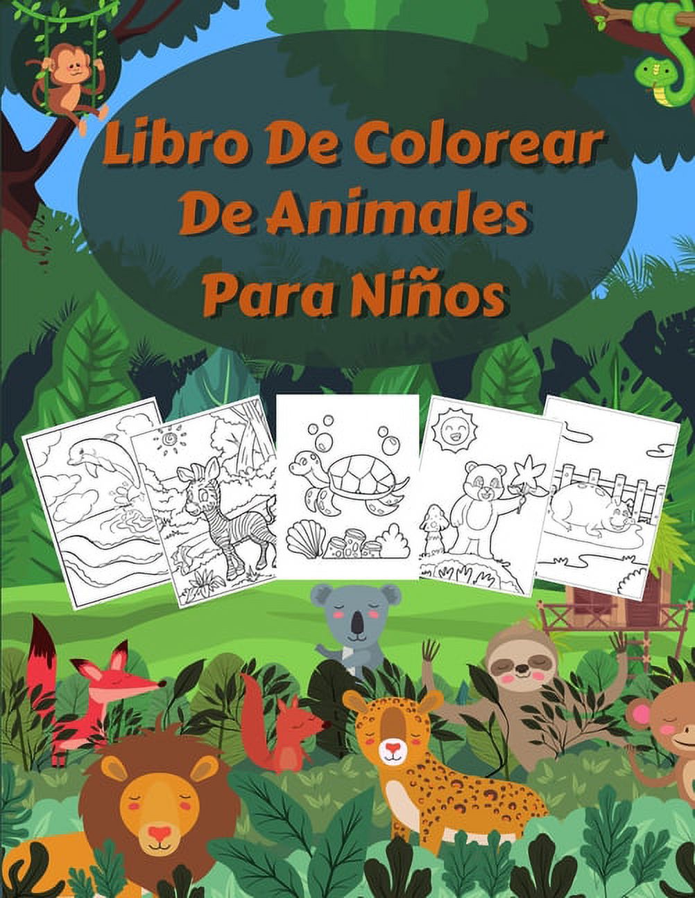 Libro De Colorear De Animales Para Niños: Libros para colorear para niños  con más de 150 páginas de animales domésticos, salvajes y marinos, hermosas  aves en varios fondos. (Paperback) 