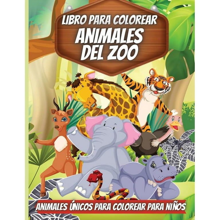 Libro Para Colorear Animales Para Los Niños (Paperback) 