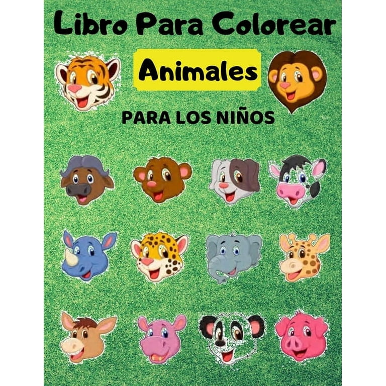 Libro Para Colorear Animales Para Los Niños (Paperback) 