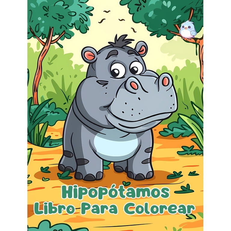 Dibujos Para Colorear De Hipopótamos Para Niños Página Para