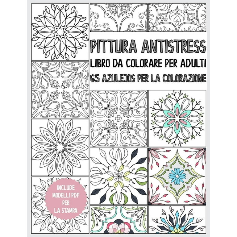 Libro da colorare Azulejo per adulti : pittura antistress - 65