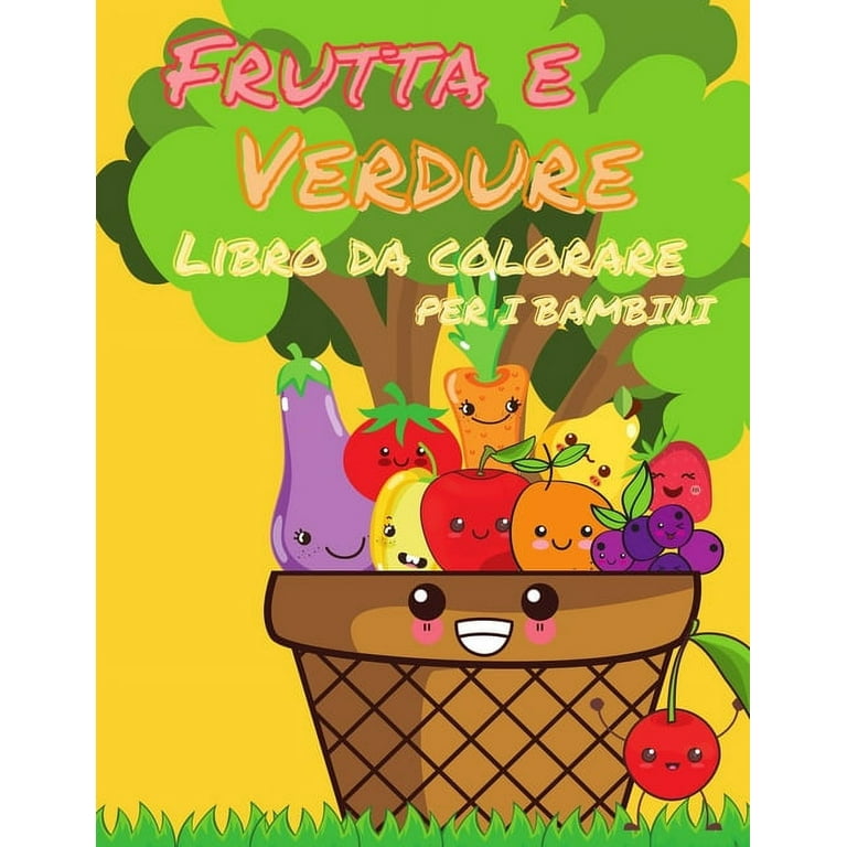 frutta e verdura da colorare