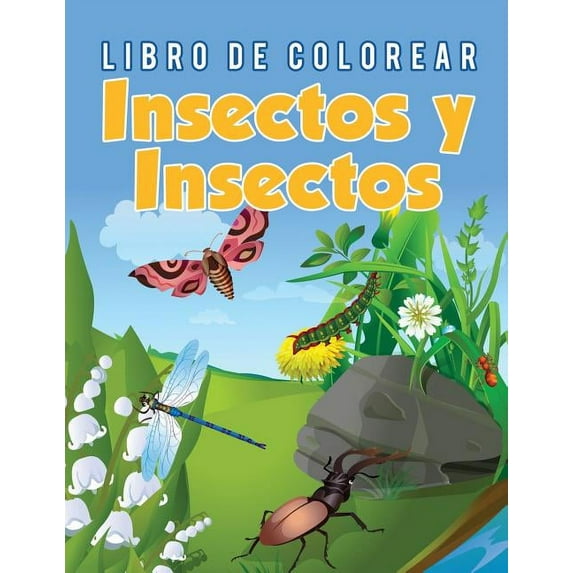 Libro de Colorear Insectos y Insectos, (Paperback)