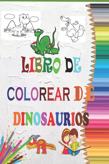 Libro de Colorear de Dinosaurios (Paperback)