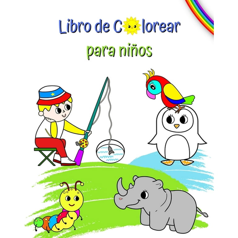 Libro de Colorear para niños : Grandes y bonitos dibujos para colorear para  niños a partir de 3 años (Paperback) 