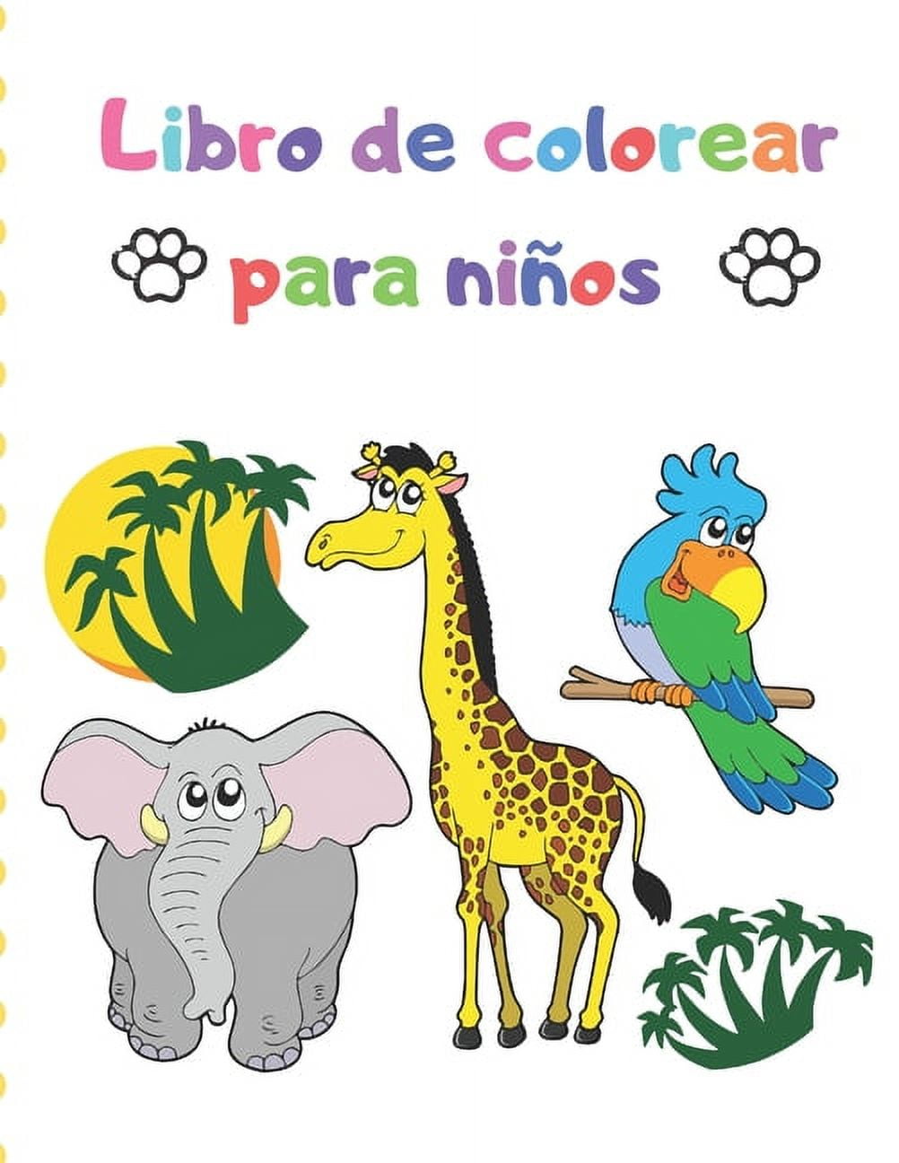 Libro para colorear para niños 2-4 años: Cuaderno de colorear para niños y  niñas, 80 páginas de colorear grandes, fáciles y sencillas para los