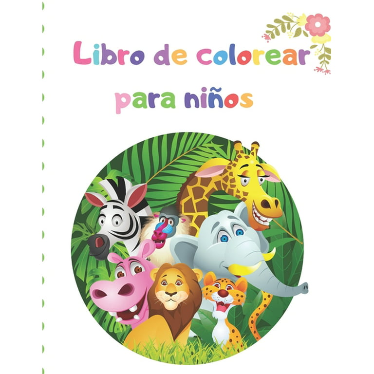 Libro Animales Libro Para Colorear Para Niños: Libros Para