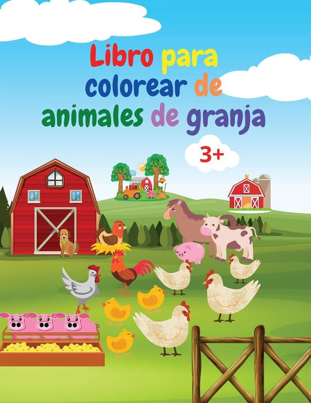 Libro para colorear de animales de granja para niños : Un bonito libro para  colorear de animales de granja para niños (Libros para colorear para niños)  (Paperback) 