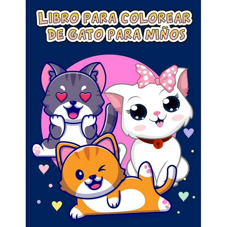 dibujos de gatos sencillos para colorear