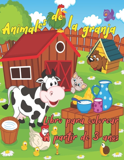 Libros de Colorear Animales de la granja - Libro para colorear - A ...
