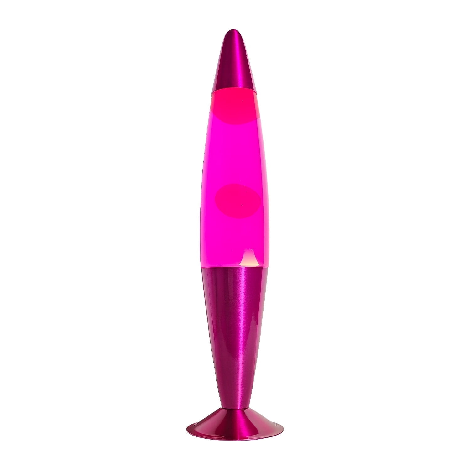 Libubow 16 Inch Pink Lava Motion Lamp, White Wax in Pink Liquid, 2 Count