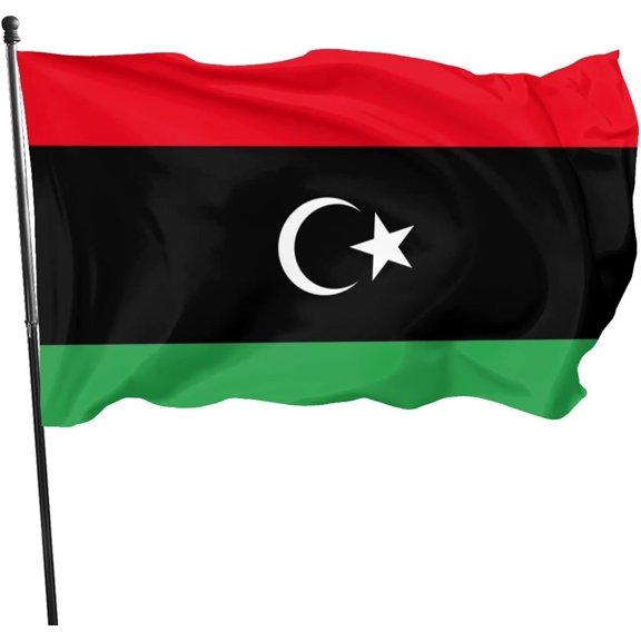 Libya Flag Flag 3x5 ft Vivid Color and UV Fade Resistant Wall Flags Banners for Outdoor Indoor
