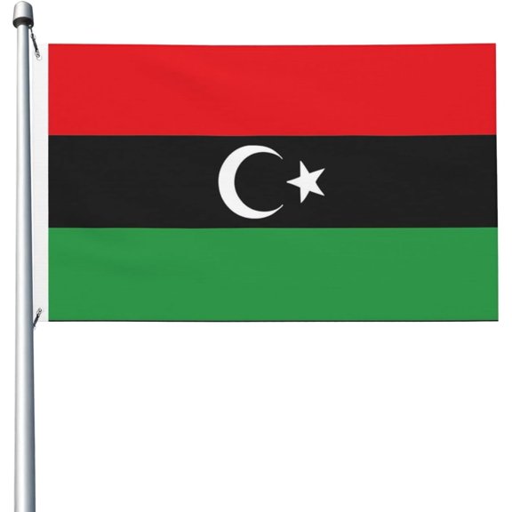 Libya Flag Outdoor Yard Decoration For Flags, Festivals, Celebrations, Parties, Parades Colorful Multi-Scene Full Size Double-Sided Printed Flags 3x5 Ft