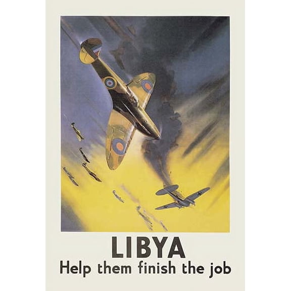 Libya: Help them Finish the Job Fine art canvas print (20" x 30")