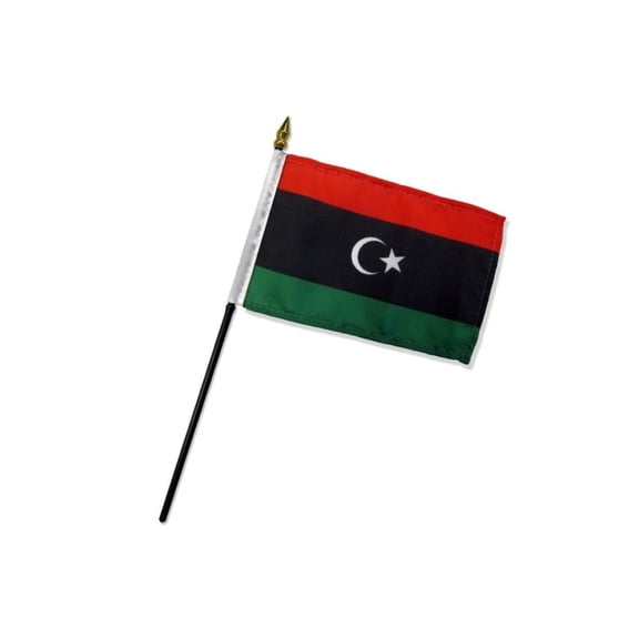 Libya Kingdom 4x6in Stick Flag