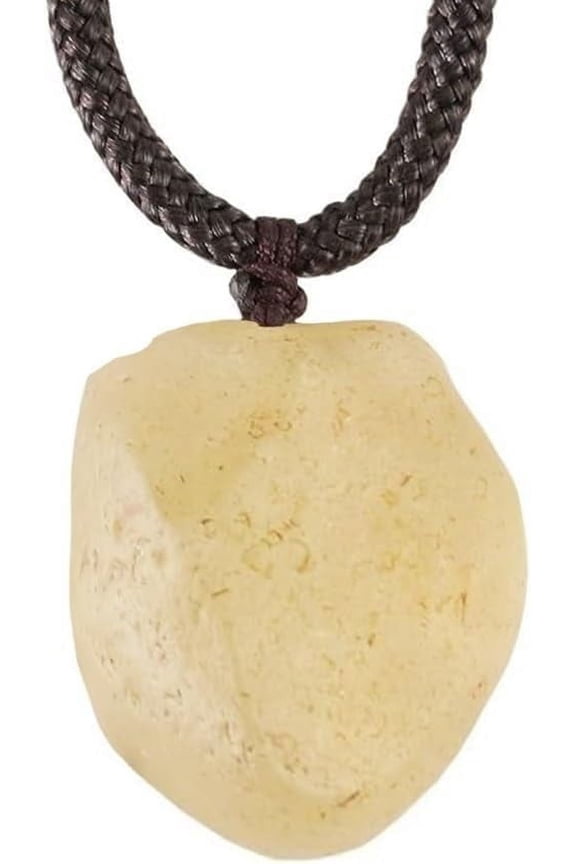 Libyan Desert Glass Raw ET Tektite,Golden Libyan Desert Glass Crystal Necklace,Irregular Shape