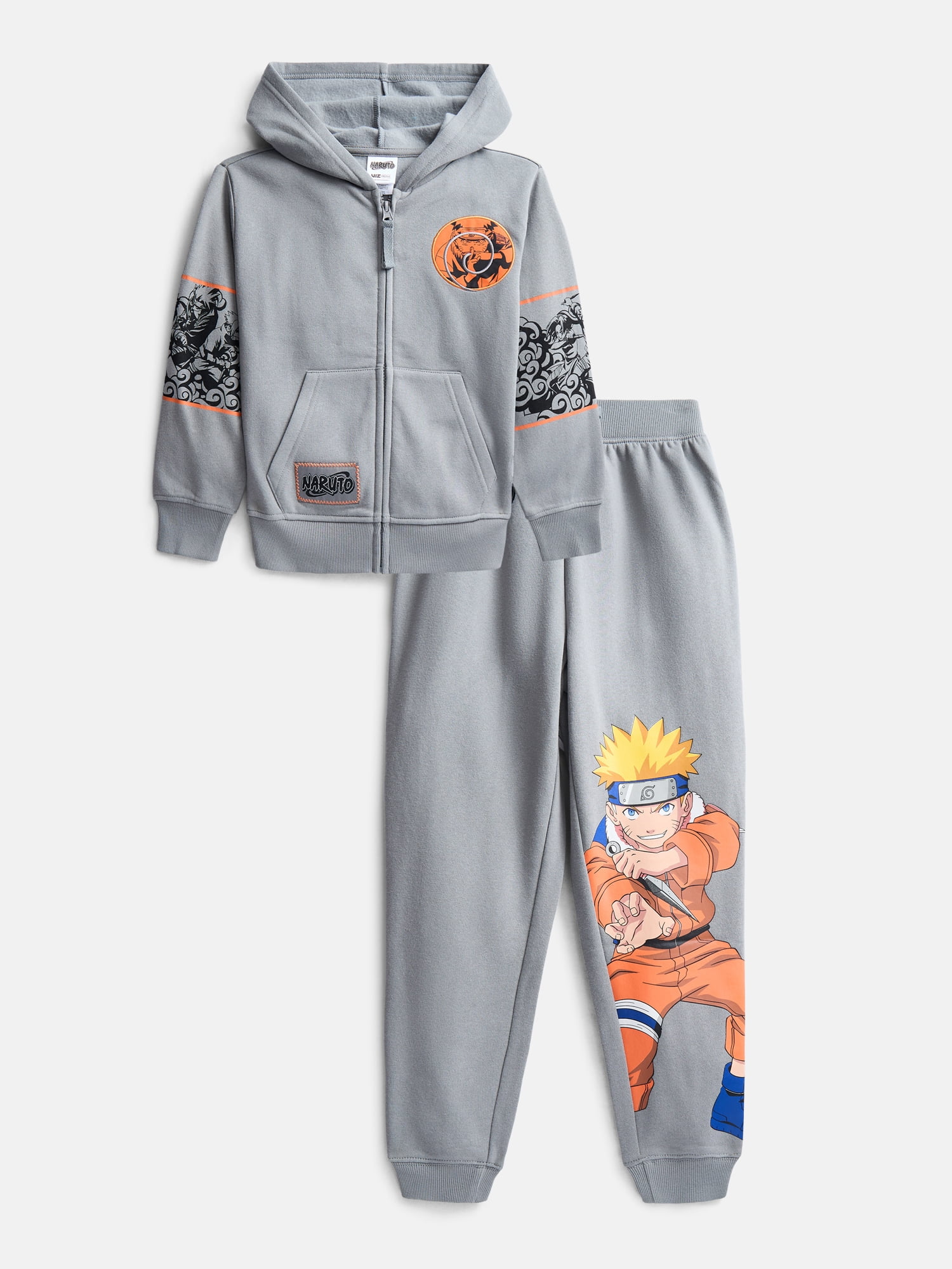 Naruto Boys Hoodie and Joggers Outfit Set, 2-Piece, Sizes 4-18