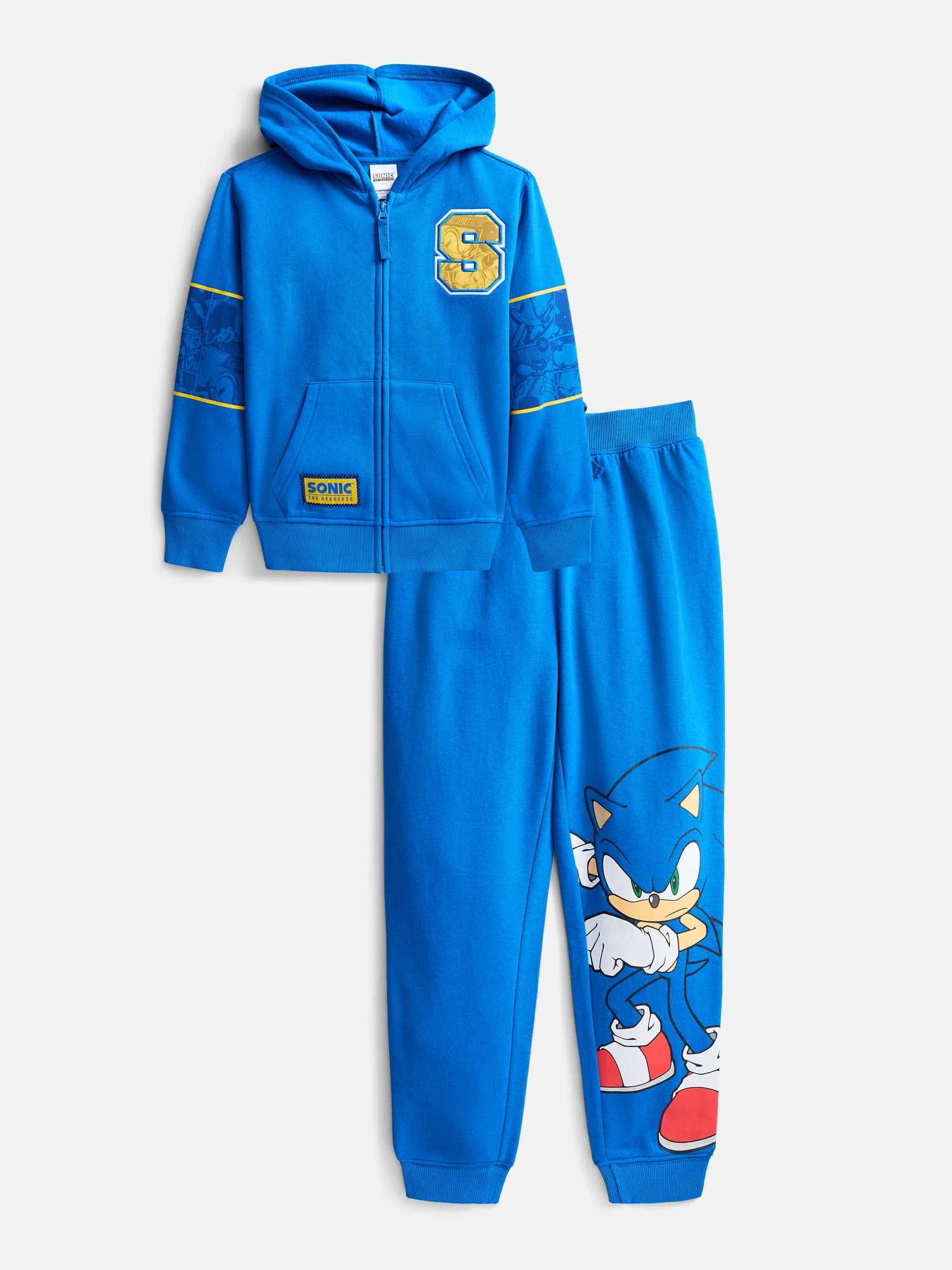 Sonic the Hedgehog Boys Hoodie and Joggers Outfit Set, 2-Piece, Sizes 4-18