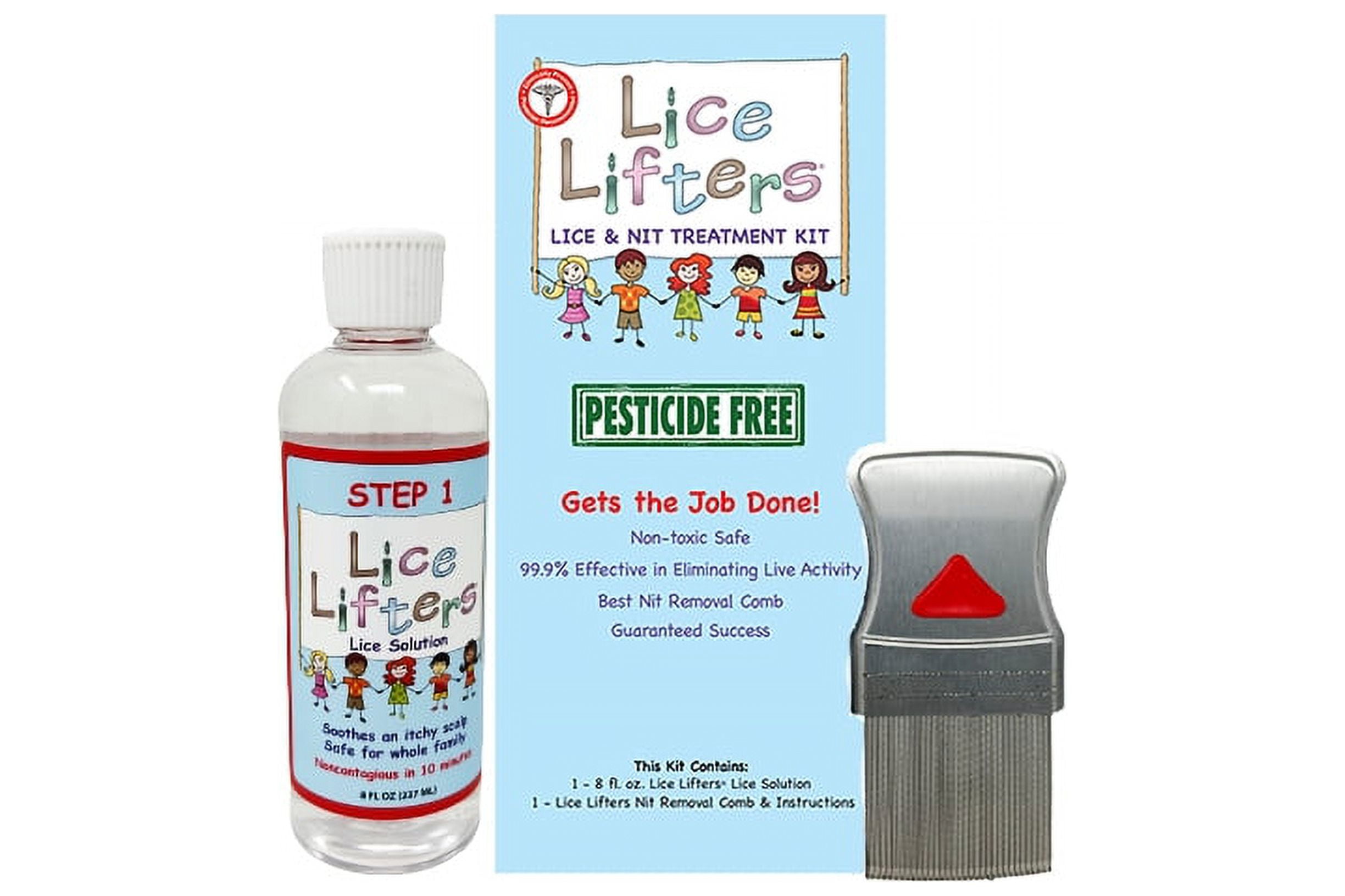 Lice Lifters Lice and Nit Treatment Kit Includes 8 Floz Solution and
