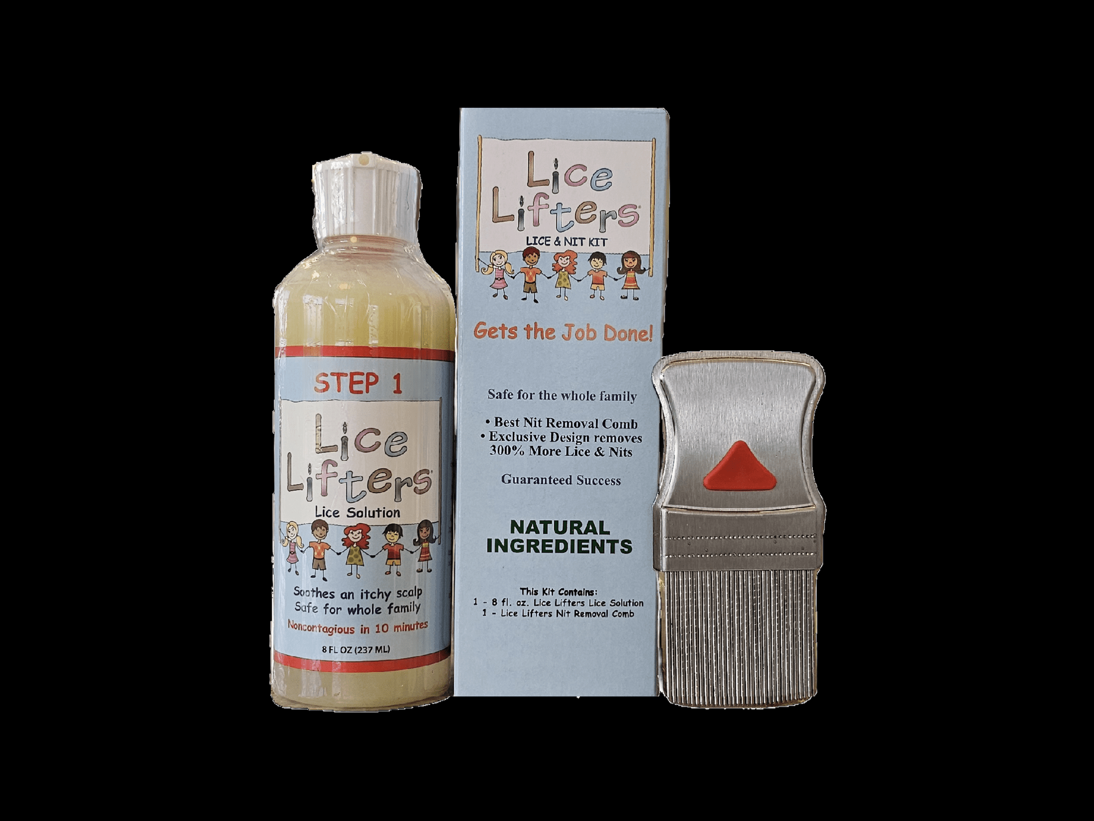 Lice Lifters Lice and Nit Treatment Kit Includes 8 Floz Solution and