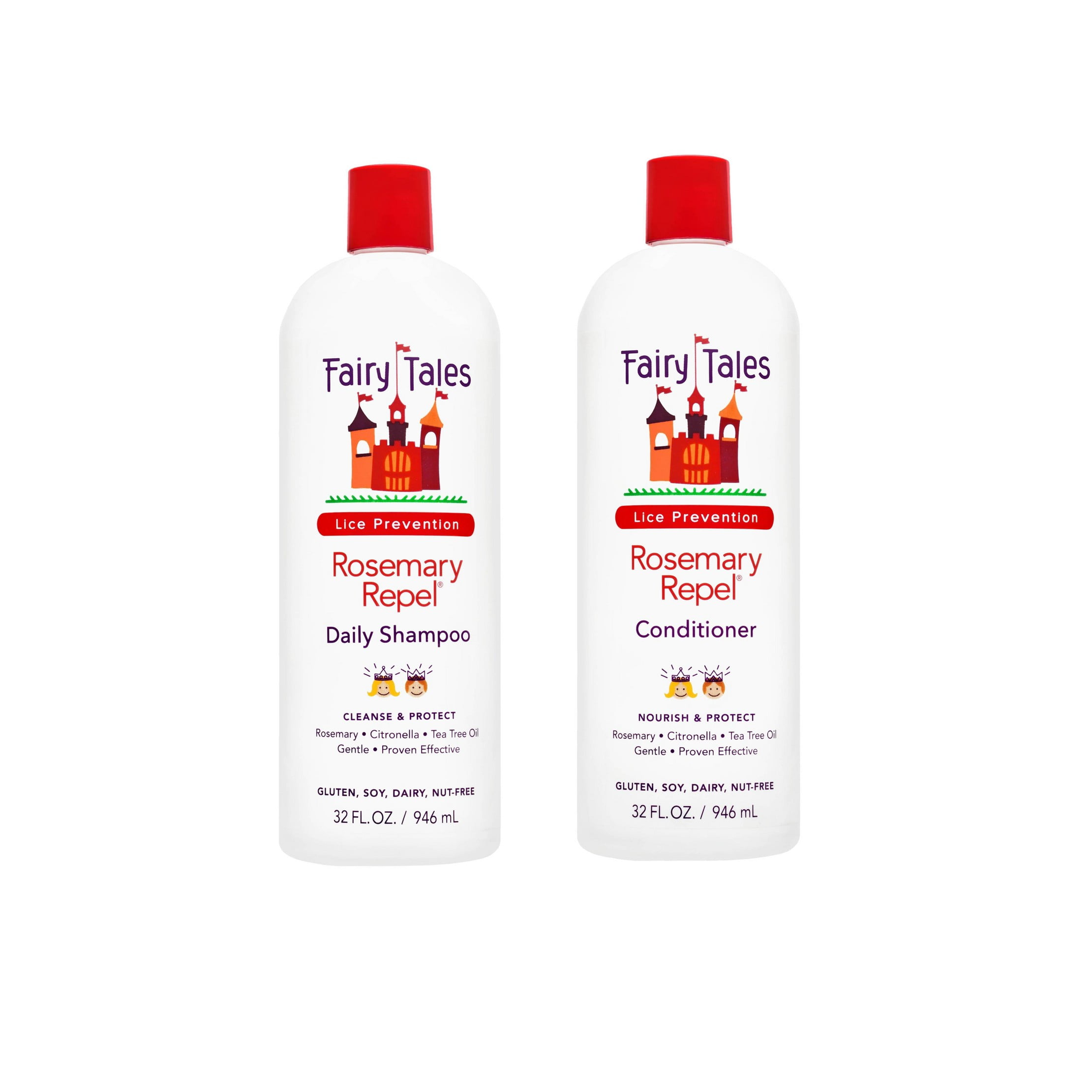 Lice Prevention Rosemary Repel Daily Shampoo and Conditioner 64 fl oz