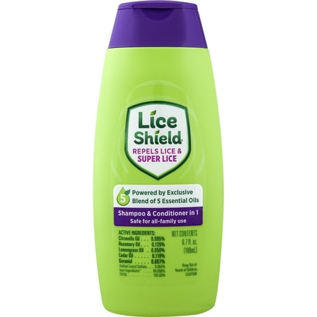 Lice Shield Shampoo & Conditioner in 1, Repels Lice and Super Lice, 6.7 fl oz