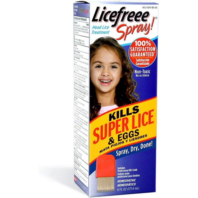 Licefreee Spray, Tec Labs Head Lice Spray, 6 Fl Oz, Includes