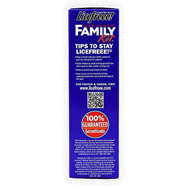 Licefreee Ultimate Family Lice Kit Complete Head and Home Treatment