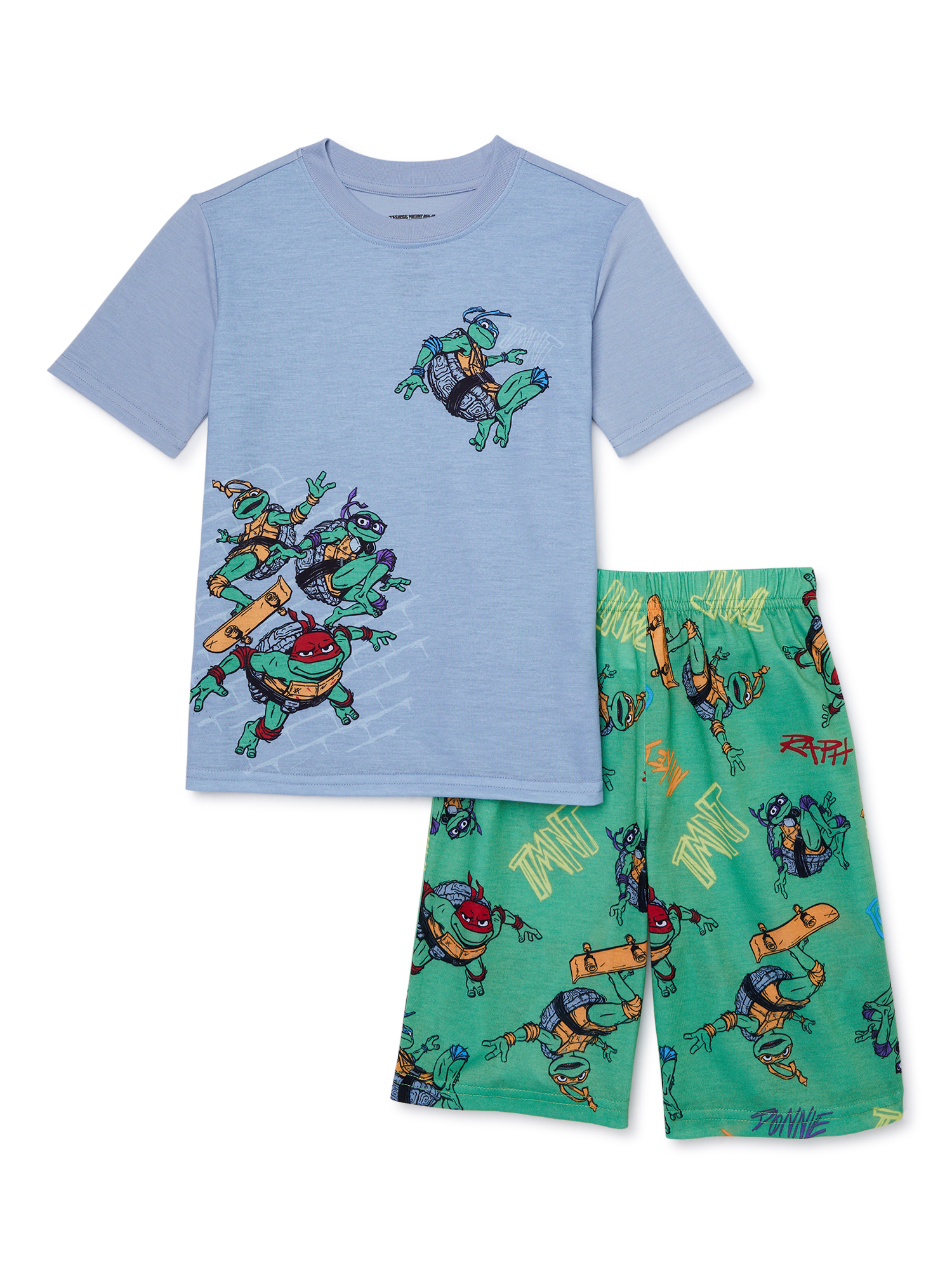 License Boys Short Sleeve Top and Shorts Pajama Set, 2-Piece, Sizes 4-12 - image 1 of 3